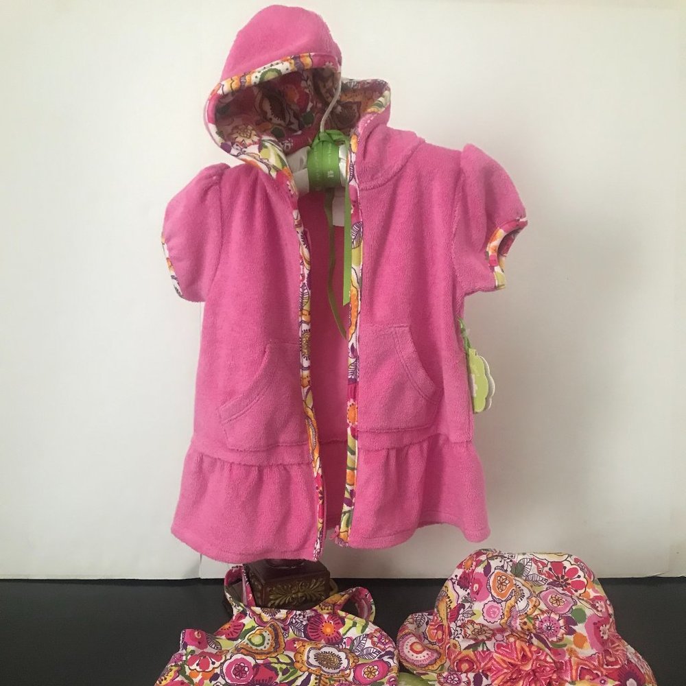Baby Bathing Suit, Hat, and Cover Up with Hoodie